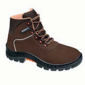 Bota Ocupacional em Couro Nobuck Marrom