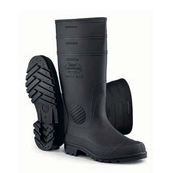 Bota Ocupacional em PVC Cano Longo Preta