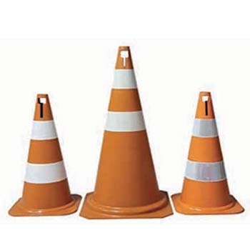 Cone de Sinalização em PVC Rígido