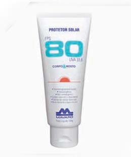 Protetor Solar FPS 80 UVA e UVB